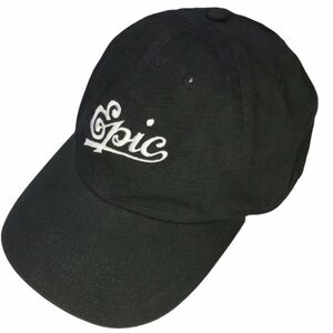 EPIC RECORDS Logo Black Hat Baseball Adjustable NEW